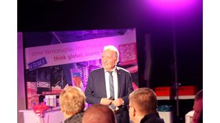 Der Höhepunkt beim Open House von Hüttmann war klar der "Treffpunkt Werkzeugbau" mit Schiedsrichterlegende Lutz Wagner. (Bild: Maschinenmarkt/rw)