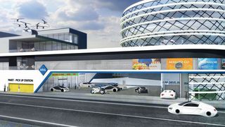 Die Tankstelle der Zukunft - so könnte sie nach einer Vision von Aral aussehen. (Aral)