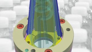 The patent-pending collapsible core from Strack Norma is manufactured with an additive- manufactruing process using the metal laser-sintering method. (Strack Norma)