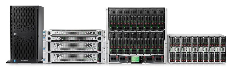 HP bringt mit den Proliants der Generation 9 eine komplette Palette an Servern mit Intel Xeon E5-2600v3. (Bild: HP)