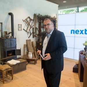 Mit "next47" bündelt Siemens sein bisheriges Engagement für Start-ups. Siegfried Russwurm, Mitglied des Vorstands und Technologievorstand von Siemens, informierte bei einer Pressekonferenz in der neuen Siemens Konzernzentrale.(Bild:  Siemens)