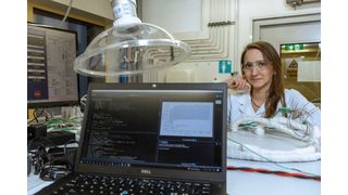 Merit Bodner vom Institut für Chemische Verfahrenstechnik und Umwelttechnik der TU Graz.  (Bild: Lunghammer - TU Graz)