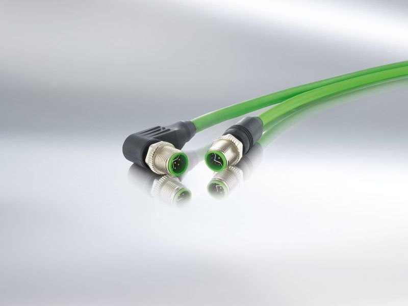 M12-Steckverbinder mit x- und y-Kodierung eignen sich besonders für den Einsatz in anspruchsvollen Industrial-Ethernet-Applikationen. Der x-kodierte M12 ermöglicht hohe Datenübertragungsraten. Der y-kodierte M12 überträgt Daten und Power parallel. (Murrelektronik)
