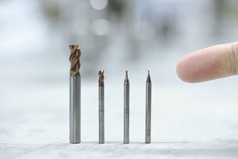 Ein kleines Spektrum an Fräswerkzeugen, die am Gühring Techday bei Rego-Fix zum Einsatz kamen. (Bild: Matthias Böhm)