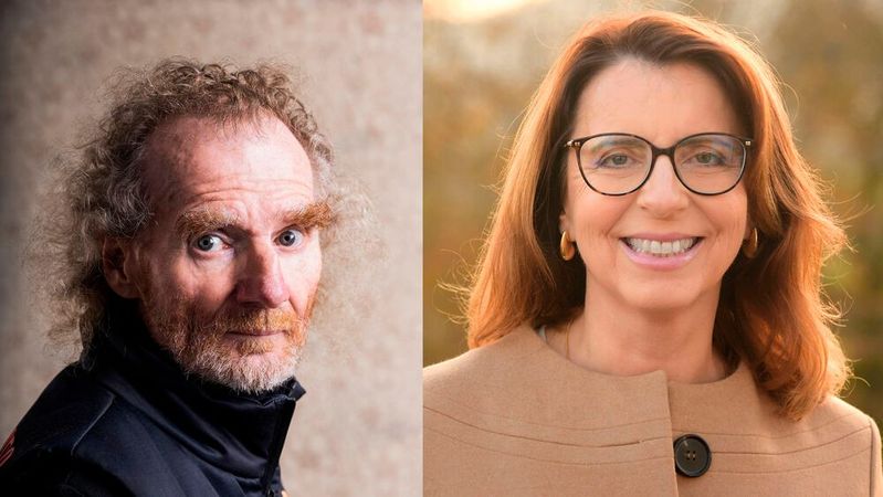 Vielfältiger könnten die Referenten bei den Automotive Business Days kaum sein: Imelda Labbé, Präsidentin des VDIK, trifft auf Holger Hübner, Gründer des Wacken Open Air.(Bild:  WOA Festival GmbH/VDIK)