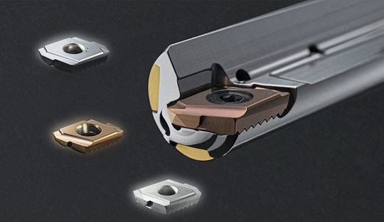 Der modulare Einlippenbohrer Typ 01T ist jetzt mit neuer Wendeplatte erhältlich.(Bild:  Botek Präzisionsbohrtechnik GmbH)