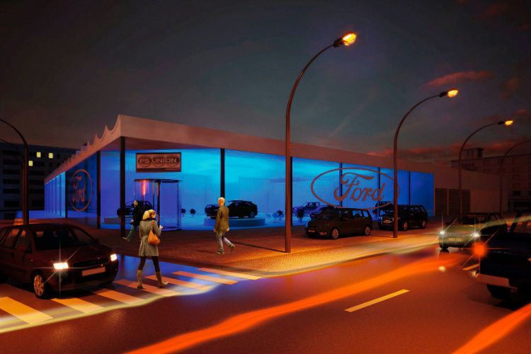 Bei der Hallenser Mehrmarkenautohausgruppe PS Union stehen massive Investitionen in neue Betriebe und Marken an, unter anderem entsteht ein neuer Ford-Store. (PS Union)