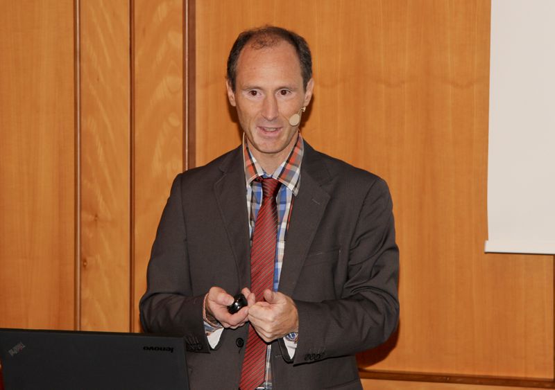 In der Live-Demo von Thomas Gotthalmseder, IBM, konnten die Teilnehmer mehr über 3D VDI mit PureSystems erfahren.  (Vogel IT-Akademie)