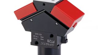 Der PT28 Nadelgreifer von Gimatic ist hitzebeständig und verfügt über eine Ausblasfunktion. (Gimatic)