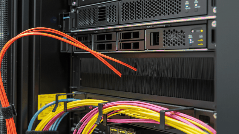 Die Mink Rack-Brush wurde u.a. in einem Stengel Server-Rack verbaut.(Bild:  Mink Bürsten)