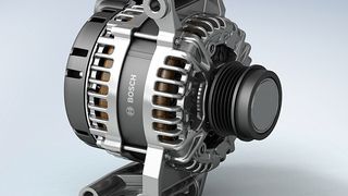 Generatore mit Hocheffizienz-Dioden (HED) und aktiver Gleichrichtung (SAR, Synchronous Active Rectifier) von Bosch. (Foto: Bosch)