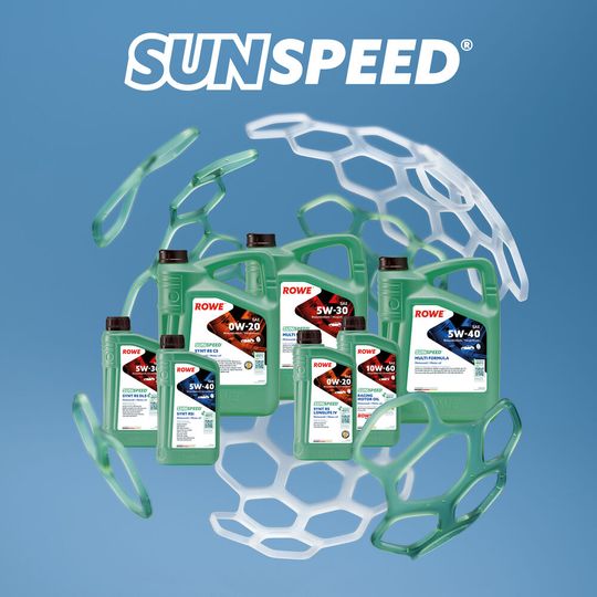 ROWE SUNSPEED®: Mit einer großen Auswahl an Viskositäten für Pkw eine nachhaltige Schmierstoff-Alternative für alle(Bild:  ROWE MINERALÖLWERK GmbH)
