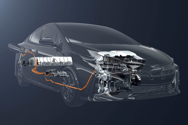 Als Energiespeicher setzt Toyota seit dem Jahr 1997 auf Nickel-Metallhydrid (NiMh)-Akkus – heute mit 1,31 kWh, unter der Rücksitzbank montiert. (Toyota)