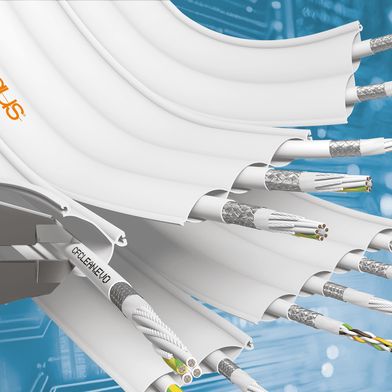 Auf der SPS stellt Igus unter anderem seine neue reinraumtaugliche CFCLEAN.EVO Leitungsserie vor.  (Bild: Igus)