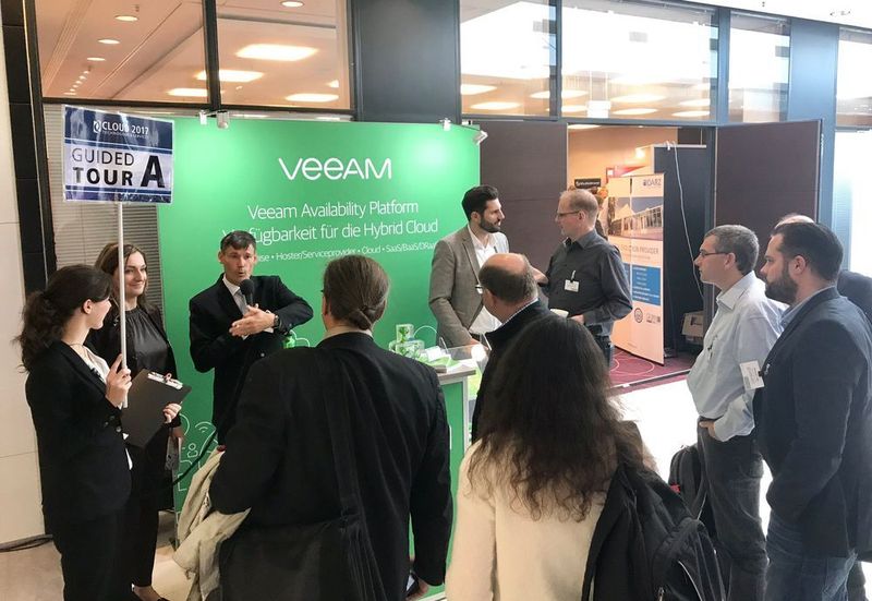 Mit der „Guided Tour“ am Stand von Veeam Software (Vogel IT-Akademie)
