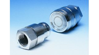 Die Schnellkupplungen lassen sich mit Dampf, anderen Gasen, Heißwasser oder einem Lösungsmittel betreiben, was bei einer Stahl-Kupplung zum Versagen führen kann.  (Bild: Gather)