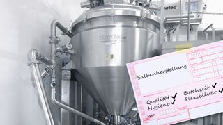 Die Vakuum-Prozessanlage von Azo Liquids erfüllt alle Anforderungen des Salbenherstellers: Qualität, Batchzeit, Hygiene und Flexibilität wurden deutlich verbessert. (Bild: Azo Liquids/Fotolia © sveta/Alexander Raths)