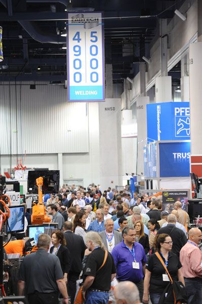 The Fabtech Fair in Las Vegas is also important for the industry. (Fabtech/Jann Hendry)