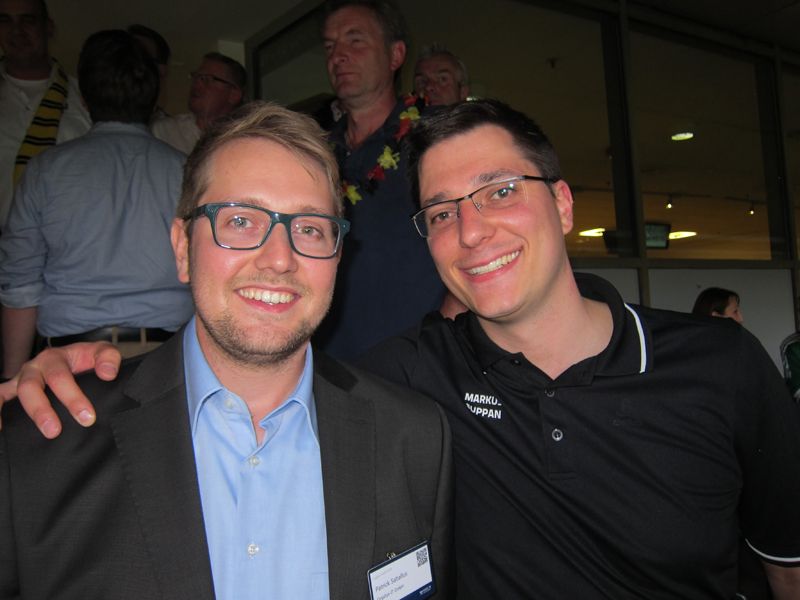 Markus Suppan, TAROX, mit Patrick Saballus, OrgaSys-IT (Bild: IT-BUSINESS)