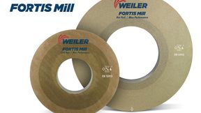 Fortis mill grinding wheels from weiler abrasives are designed for hot and cold rolling mills, combining advanced ceramic grain technology with longer service life to reduce downtime and increase productivity. (Source: Weiler Abrasives)