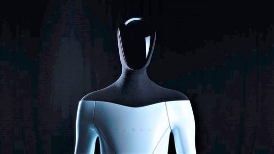 Soll schon im nächsten Jahr für uns gefährliche Aufgaben übernehmen: Der KI-basierte humanoide Roboter namens Tesla, den Elon Musk letzte Woche erstmals präsentiert hat.(Bild:  Tesla)