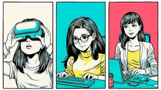 Von der Entdeckerin zur Gestalterin: Der Girls‘Day ebnet im Idealfall den Weg für die nächste Generation von IT-Expertinnen. (Bild: Canva / KI-generiert)