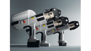 Die neue Generation der Viega-Presswerkzeuge, die Pressguns 4E und 4B, steht für kompaktere Bauweise und einfacheres Handling. (Archiv: Vogel Business Media)