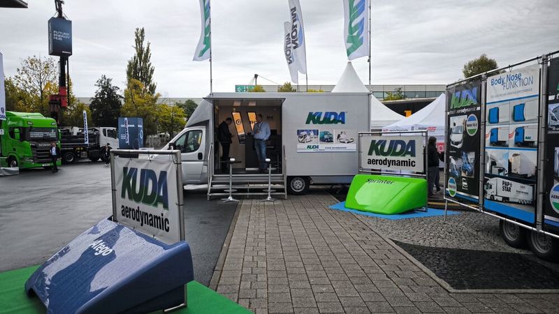 Aerodynamik war auf der IAA eher ein Randthema. Dabei zeigt das Beispiel Kuda, wie enorm die Effizienzgewinne seien können, wenn man auf wenig Luftwiderstand achtet. (Bild: SP-X/Mario Hommen)