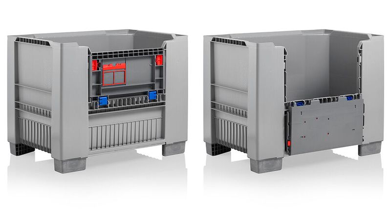 Kubo als Gitterbox-Alternative: Für eine reibungslose (Intra-)Logistik in der Automobil- und Zuliefererbranche hält Craemer in der Kunststoffverarbeitung eine robuste Vier-Wege-Box aus PE bereit. (Bild: Craemer Gruppe)