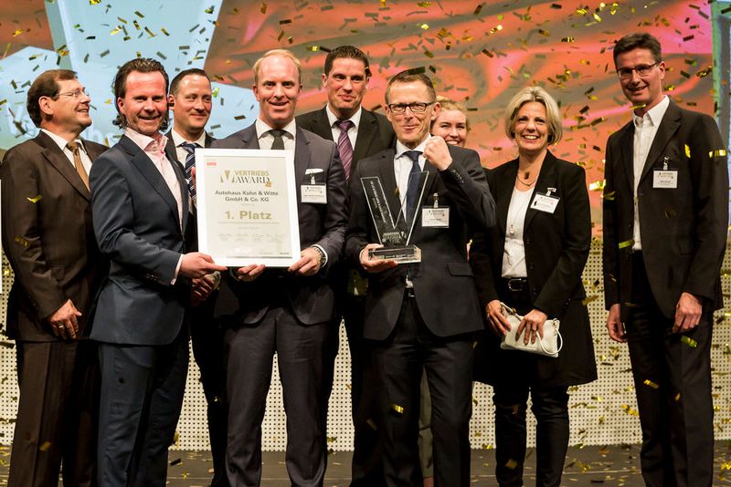 Die Freude über den 1. Platz war groß beim Team von Kuhn & Witte. (Bild: Stefan Bausewein)