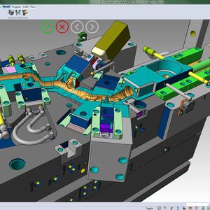 Optimiertes Kühlkanalmanagement in Visi Mould 2016 R1.