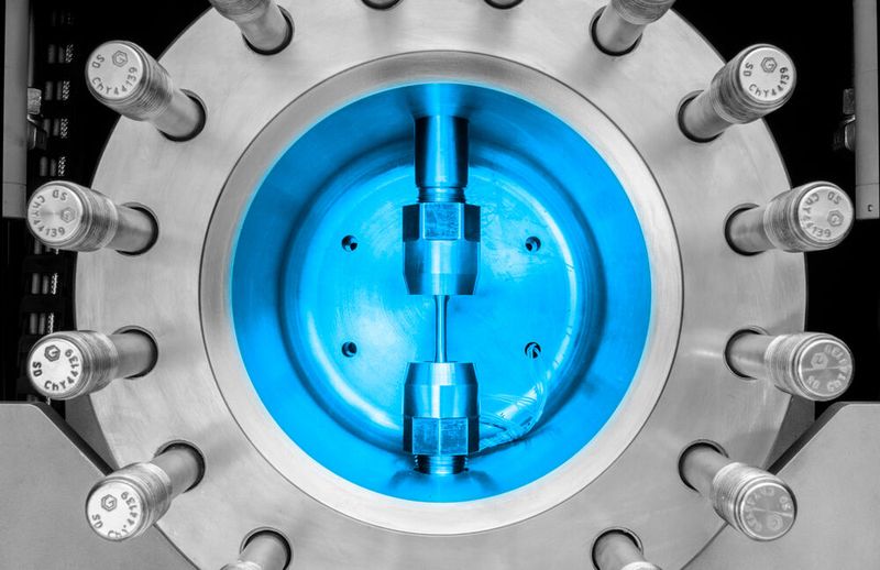 Auf dem zweiten Platz landete die Materialprüfungsanstalt (MPA) der Universität Stuttgart mit einem Kraftmesssensor, der bei Materialprüfungen unter Wasserstoffatmosphäre äußerst präzise Werkstoffkennwerte liefert.  (Bild: Materialprüfungsanstalt (MPA) der Universität Stuttgart )