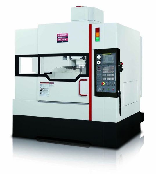 Für anspruchsvolle Fertigungsaufgaben in den Bereichen Maschinenbau, Flug-zeugbau und der Automobilindustrie stellt die Hommel Gruppe das vertikale Hochleistungs-Bearbeitungszentrum Quaser MV 184 P mit der neuen CNC-Steuerung Heidenhain TNC 640 vor. (Hommel Gruppe)