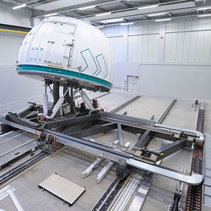 Gesamtansicht des Stuttgarter Fahrsimulators(Bild:  FKFS)