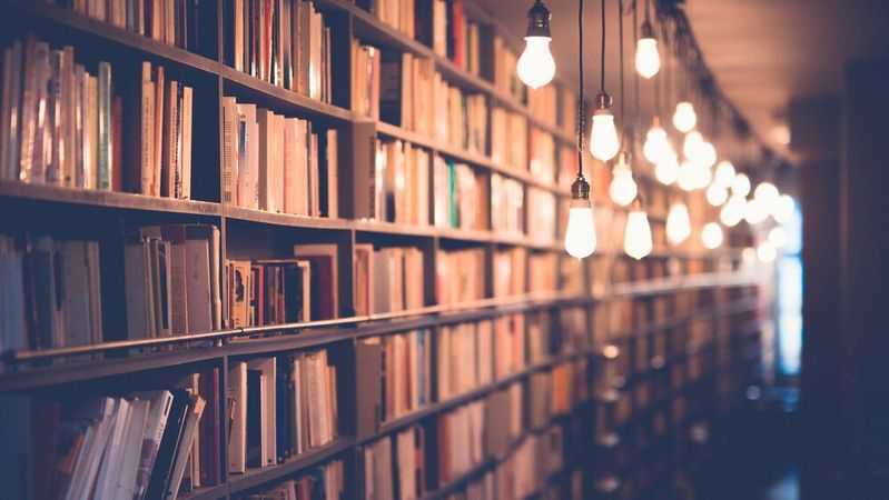 Stapelweise warten Bücher im Regal darauf, gelesen zu werden. Was fehlt, ist die Zeit ‒ oder die richtige Lesemethode.(Bild:  gemeinfrei /  Pixabay)