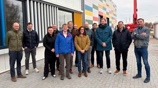 The Alpla and Ntcp project team is implementing a pilot plant for solvent-based HDPE recycling in Heerenveen, the Netherlands.  (Source: Alpla )