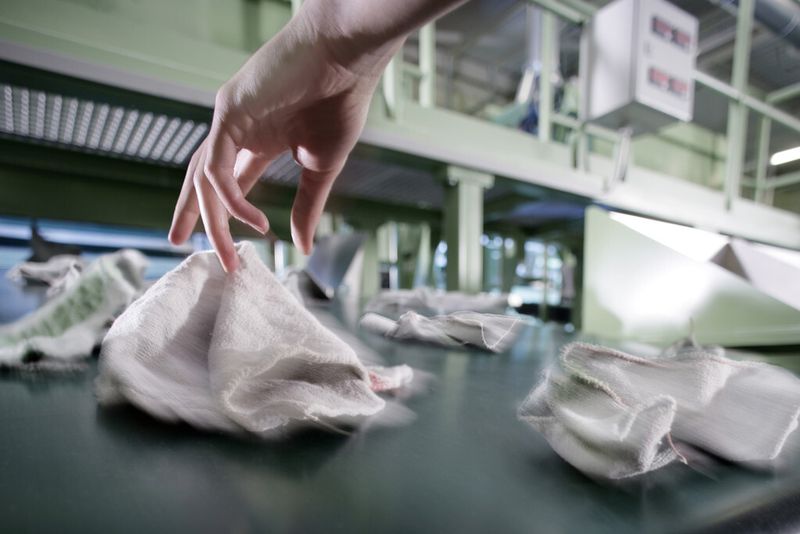 Diese sorgfältige Kontrolle garantiert in Verbindung mit dem automatischen Verschleißersatzden gleichbleibend hohen Qualitätsstandard der Putztücher. (Bild: Mewa)