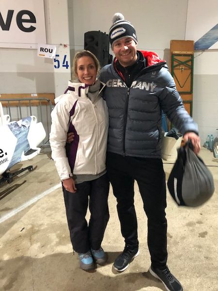 Sharon Heidorn (Acronis) an der Seite von Bob-Europameister Johannes Lochner. (Vogel IT-Medien GmbH)