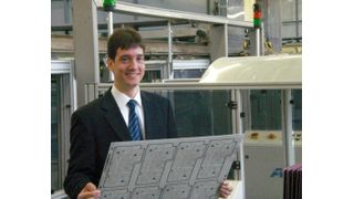 Werkleiter Dr. Oliver Gassner in der ca. 8000 Quardratmeter großen Galvanik in Grassau (Archiv: Vogel Business Media)
