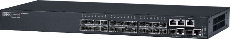 Kurze Produktbeschreibung des Layer-2-Switch für Fast Ethernet„ES 3528M“:24+4-Port Fast Ethernet Switch mit 24x 10/100 Mbps RJ45-Ports und 4x RJ45/SFP Combo Ports zur Aufnahme von Standard Mini-GBIC‘s, Management via SNMP, Console, Telnet u. Browser, unterstützt Spanning-Tree, VLAN, Priorisierung, 802.3ad Trunking, Port-Mirroring, Voll-/Halbduplex auf allen Ports, interne Bandbreite 12.8 Gbps, inkl. 19“ Montagekit (Archiv: Vogel Business Media)