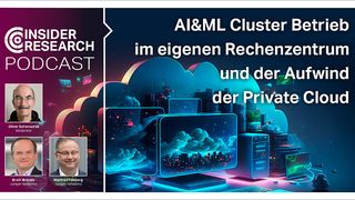 AI&ML Cluster Betrieb im eigenen Rechenzentrum und in der Private Cloud, ein Interview von Oliver Schonschek, Insider Research, mit Manfred Felsberg und Erwin Breneis von Juniper Networks. (Bild: Vogel IT-Medien / Juniper Networks / Schonschek)