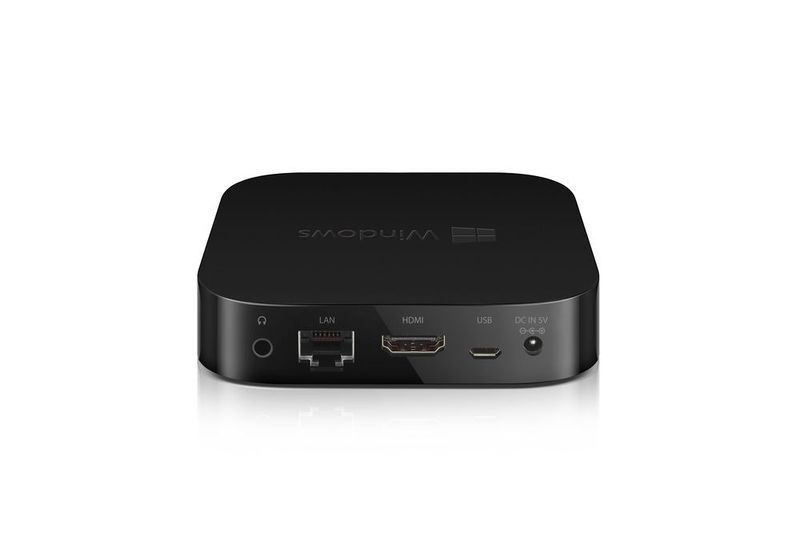 Trekstors MiniPC W2 arbeitet mit einem Quad-Core Intel-Atom Z3735F Prozessor mit bis zu 1,83 GHz und 2 GB Arbeitsspeicher. (Bild: Trekstor)