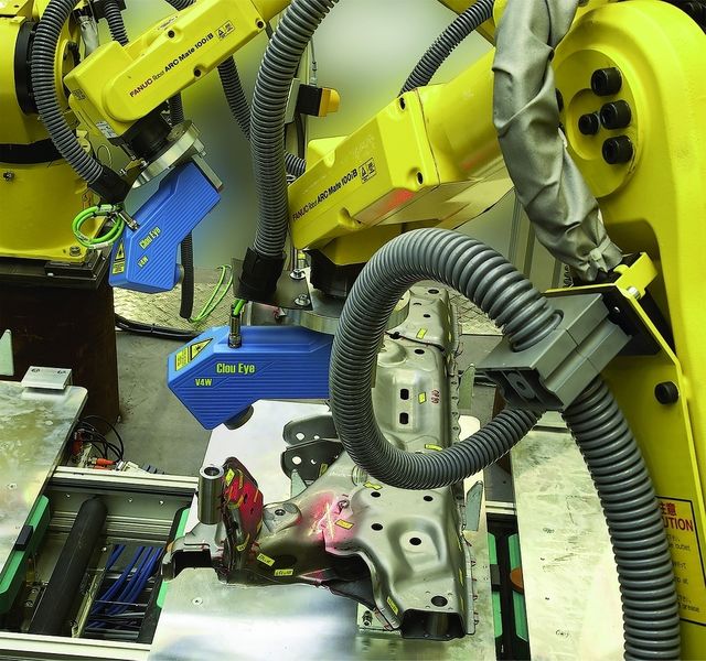Integrierten Visualisierung sowie optische Lehren und Vermessungssysteme und robotergeführte Nahtinspektionssysteme sind Highlights der Anlage. (Archiv: Vogel Business Media)