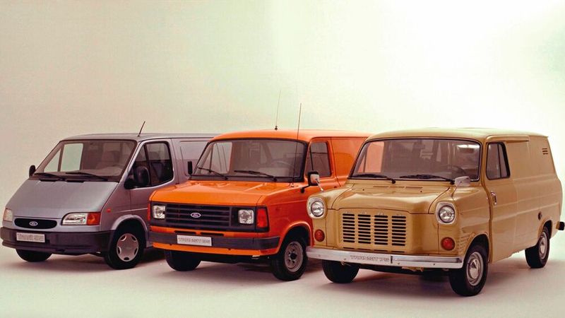 1965 vorgestellt, baute Ford bis 2000 von den ersten drei Generationen (den deutschen Taunus-Tranist nicht mitgerechnet) vier Millionen Einheiten.(Bild:  Ford)