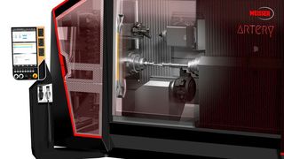 Mit dem Artery-Model M-2 MT ist das 6-Seiten Komplettbearbeiten durch multifunktionales Drehen und Fräsen möglich. (J. G. Weisser)