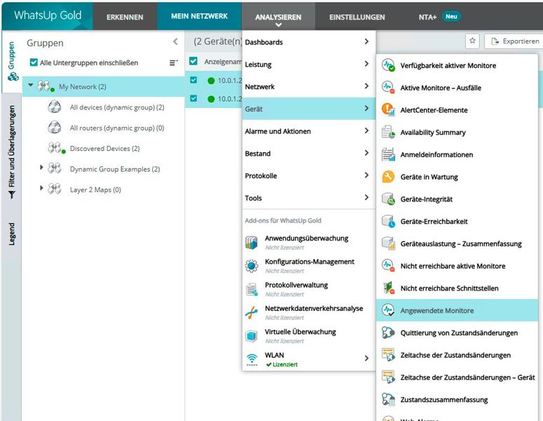 Konfigurieren von Monitoren für die angebundenen Geräte. (Bild: Joos | Microsoft)