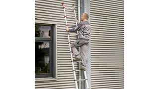 Runde Alu-Holme sorgen für angenehme Haptik, die leicht gewölbten Sprossen für bequemen, sicheren Stand auf der T 400. (Hailo)