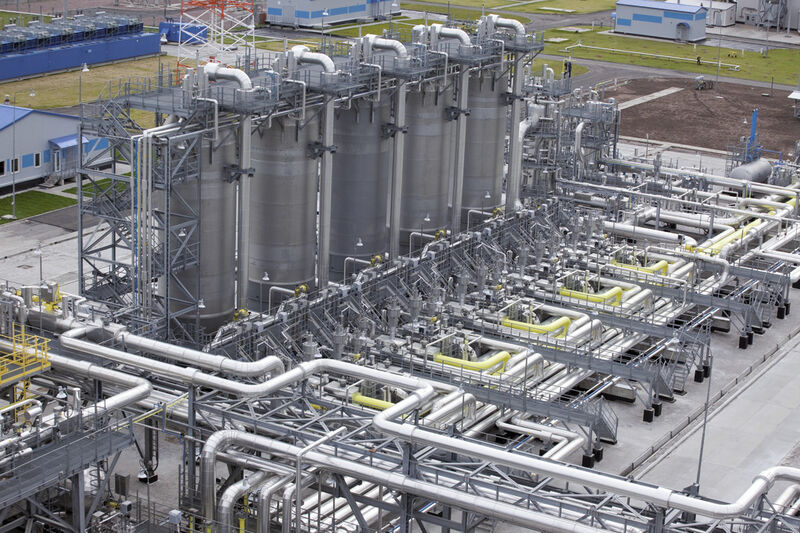 In der Gasaufbereitungsanlage in Portowaja wird das Erdgas, das von den Gasfeldern im Norden Russlands kommt, für den Transport vorbereitet. Danach kann es durch die Nord-Stream-Pipeline fließen. (Picture: Nord Stream)