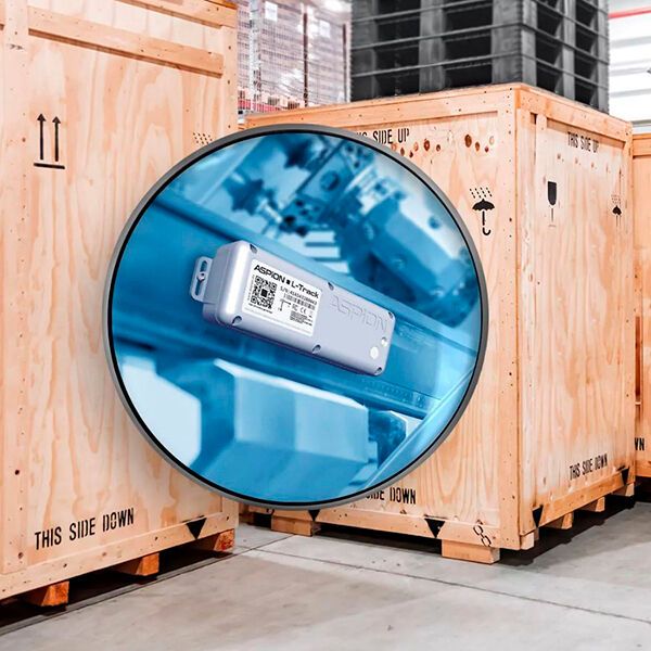 Der neue IoT-Transport-Datenlogger „Aspion L-Track“ mit 360 Grad Live Tracking war erstmals auf der LogiMAT und transport logistic 2023 zu sehen.