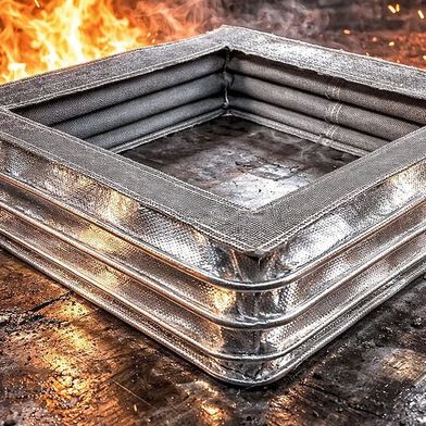 Optimal ausgelegt für thermisch anspruchsvolle Anwendungen in der Industrie sind die Hochtemperatur-Faltenbälge von Höhl & Westhoff. Sie sind temperaturbeständig bis etwa 850 °C.  (Bild: Höhl+Westhoff)